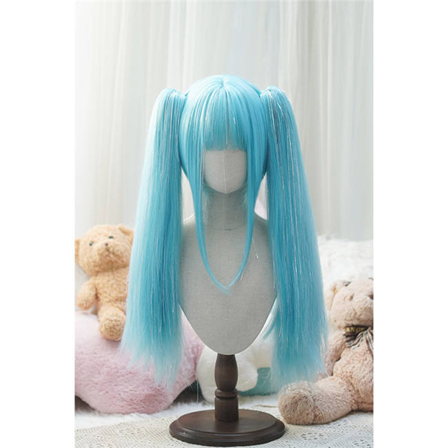 Yuchashui Laser Thread Bobo Short Wigs and Straight Wigs Ponytail