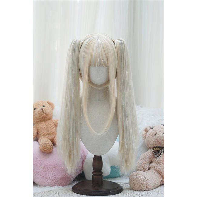 Yuchashui Laser Thread Bobo Short Wigs and Straight Wigs Ponytail