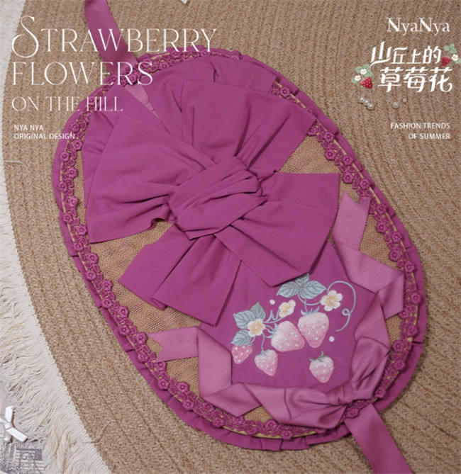 NyaNya Lolita Strawberry on the Hill Embroidery Lolita Accessories