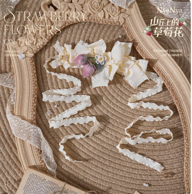 NyaNya Lolita Strawberry on the Hill Embroidery Lolita Accessories