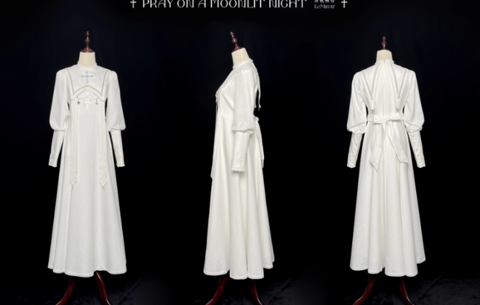 LeMiroir Moonlit Prayer Nun Lolita Dress and Cape