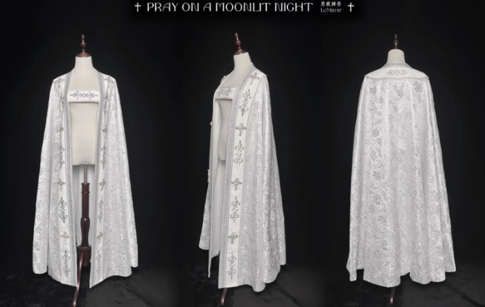 LeMiroir Moonlit Prayer Nun Lolita Dress and Cape