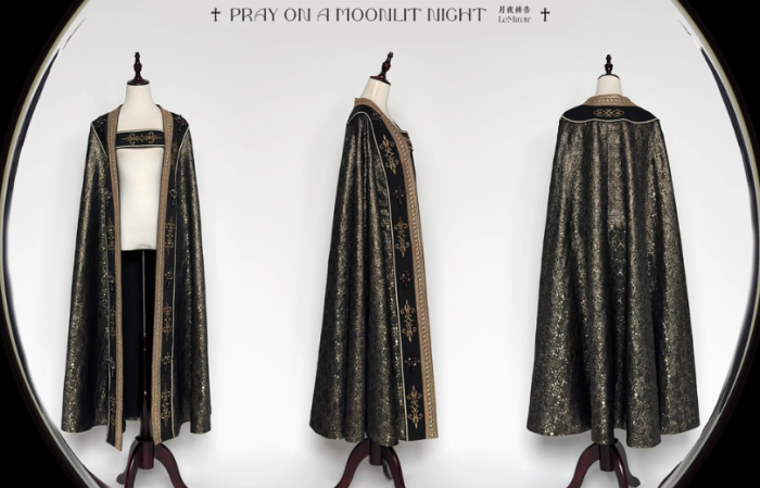 LeMiroir Moonlit Prayer Nun Lolita Dress and Cape