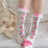 Strawberry Pure Cotton Sweet Lolita Socks