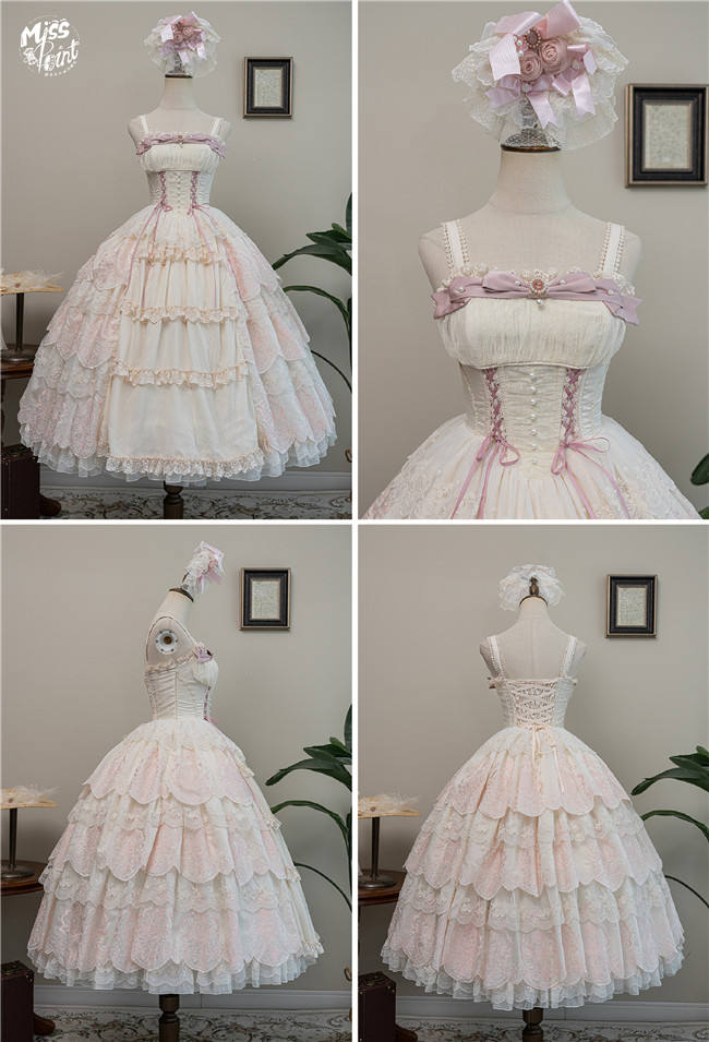 Miss Point Garden Heavy Embroidery Lolita Jumper Dress