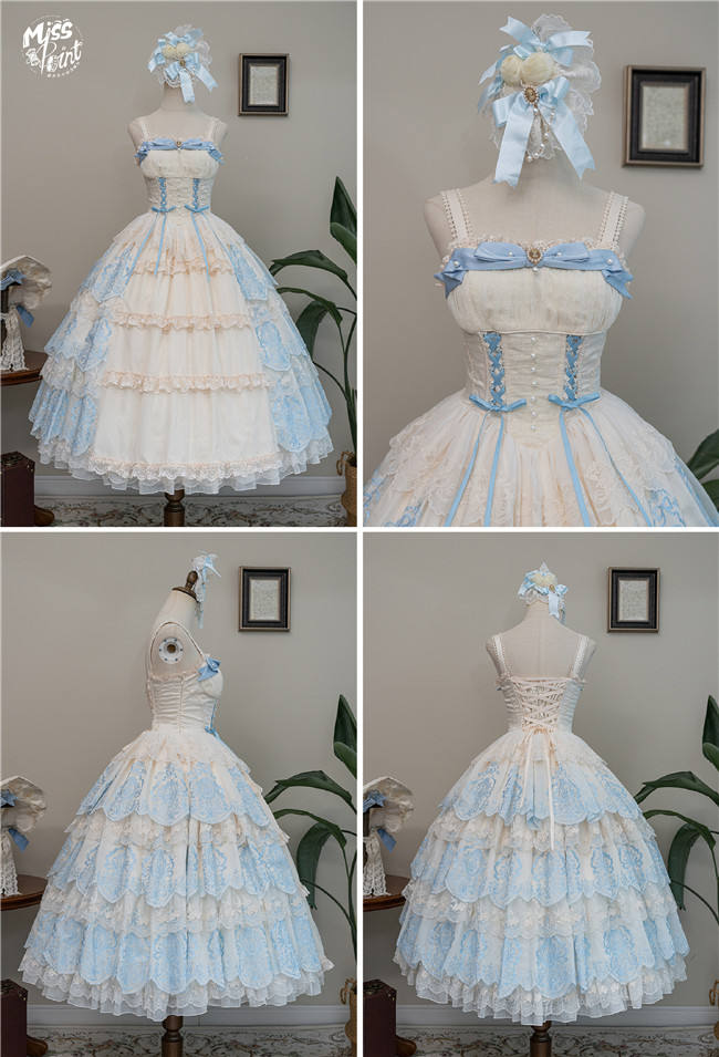 Miss Point Garden Heavy Embroidery Lolita Jumper Dress