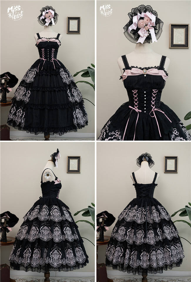 Miss Point Garden Heavy Embroidery Lolita Jumper Dress
