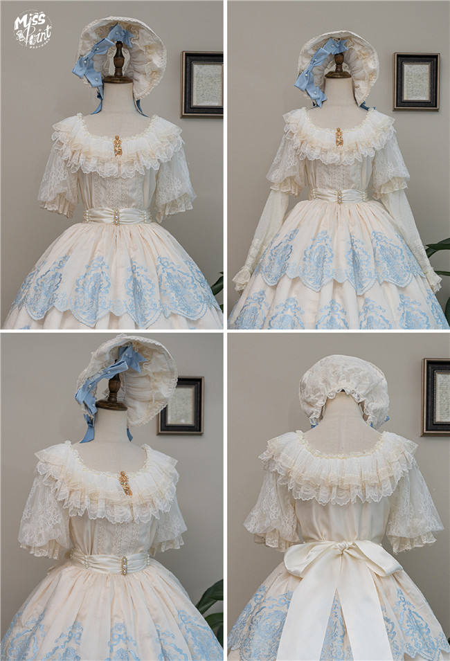 Miss Point Garden Lace Lolita Blouse and Set-in Sleeves