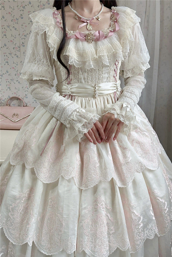 Miss Point Garden Lace Lolita Blouse and Set-in Sleeves