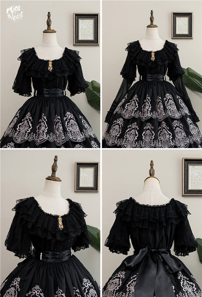 Miss Point Garden Lace Lolita Blouse and Set-in Sleeves