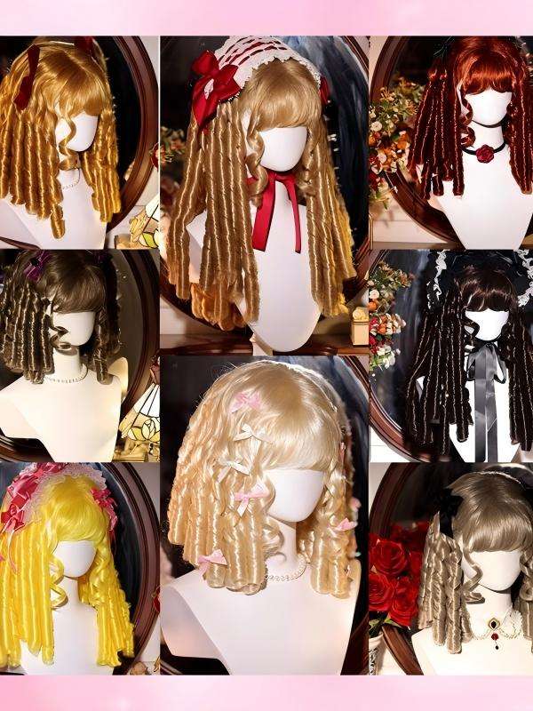 Gorgeous Vintage Roman Curls Lolita Wigs