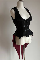 Flower Fairy Gothic Bat Vest