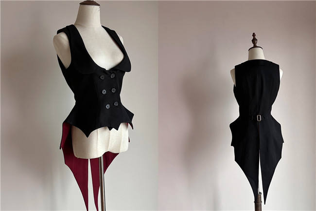 Flower Fairy Gothic Bat Vest