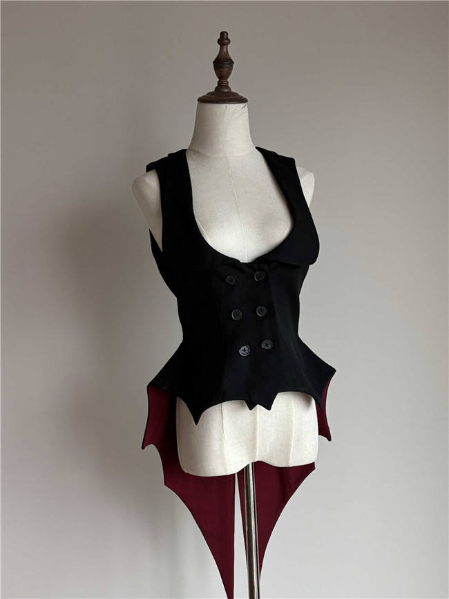Flower Fairy Gothic Bat Vest