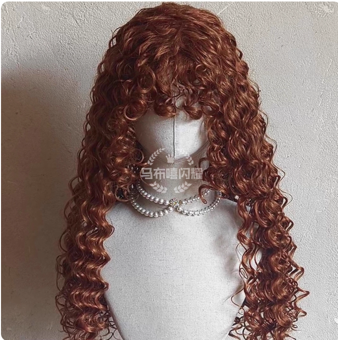 Retro Instant Noodle Curl Princess Wig 60cm