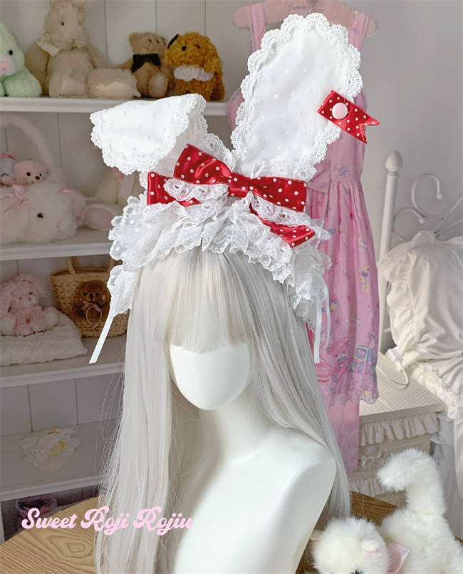 Roji Rose Lace Rabbit Ear Headband Hair Accessory