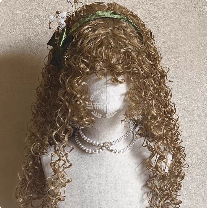 Retro Instant Noodle Curl Princess Wig 60cm