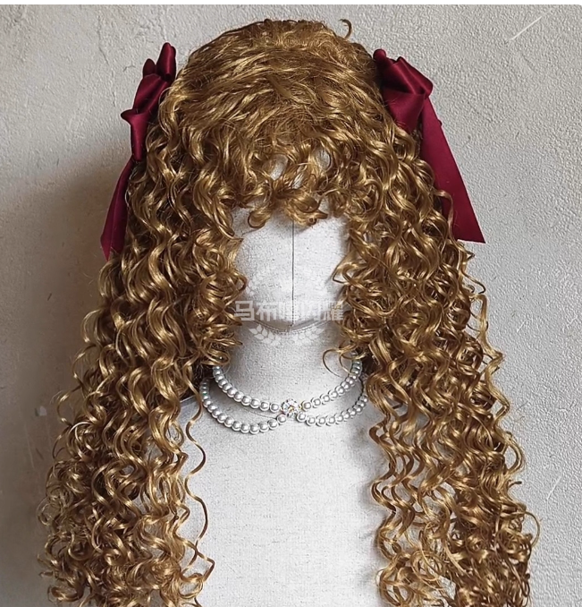 Retro Instant Noodle Curl Princess Wig 60cm