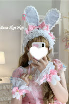 Roji Rose Lace Rabbit Ear Headband Hair Accessory