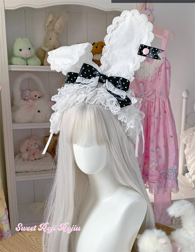 Roji Rose Lace Rabbit Ear Headband Hair Accessory