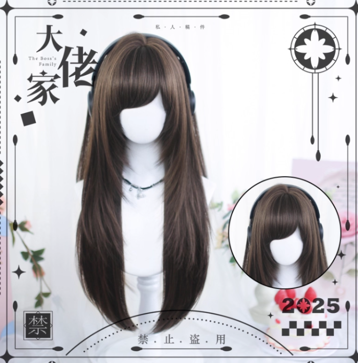 Dalao Home Natural Long straight Hair Lolita Wig