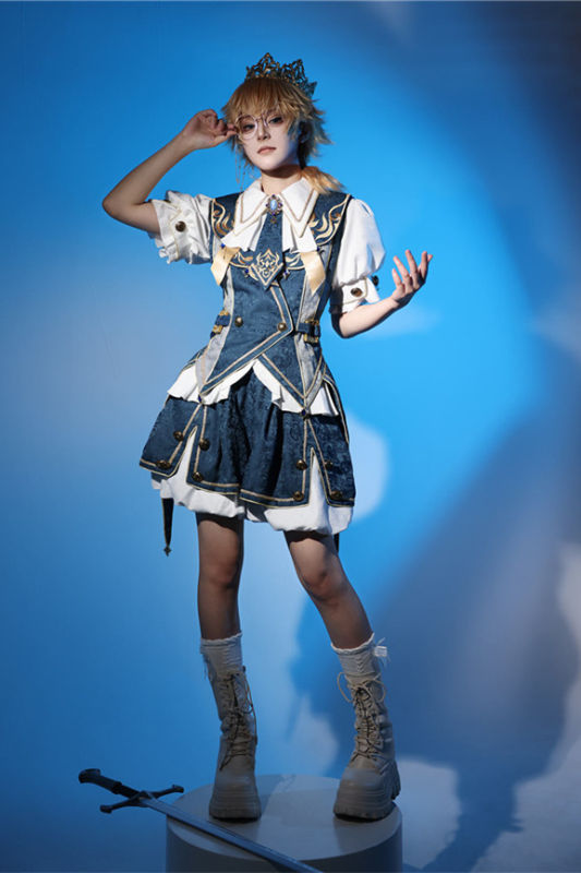 Contract Magic Blue Ouji Lolita Set