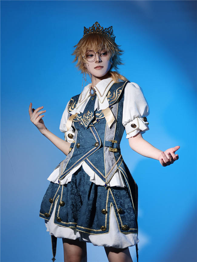 Contract Magic Blue Ouji Lolita Set