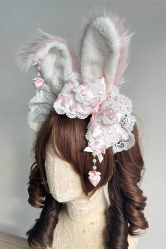 Bunny Ears padded Bowknot Hair Accessories