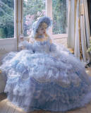 Tea Party Blue Princess Jumper Hime Lolita Dress