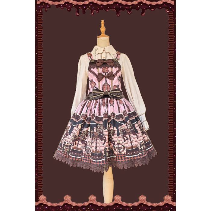 Chocolate Trojan*** Vintage Lolita Salopette