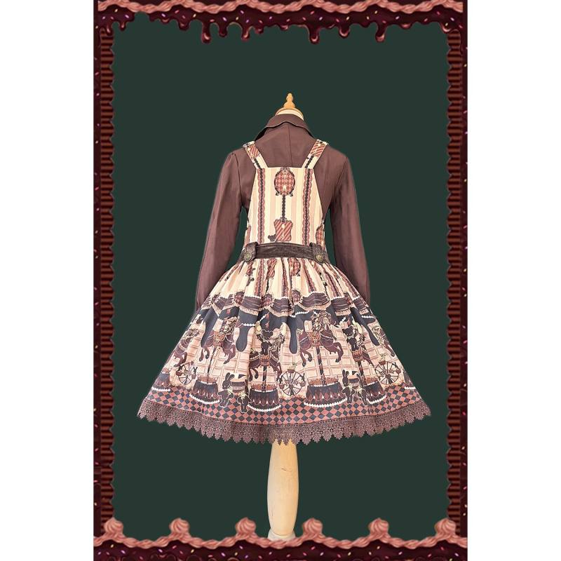 Chocolate Trojan*** Vintage Lolita Salopette