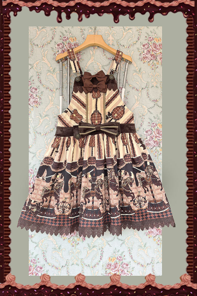 Chocolate Trojan*** Vintage Lolita Salopette