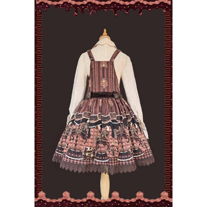 Chocolate Trojan*** Vintage Lolita Salopette