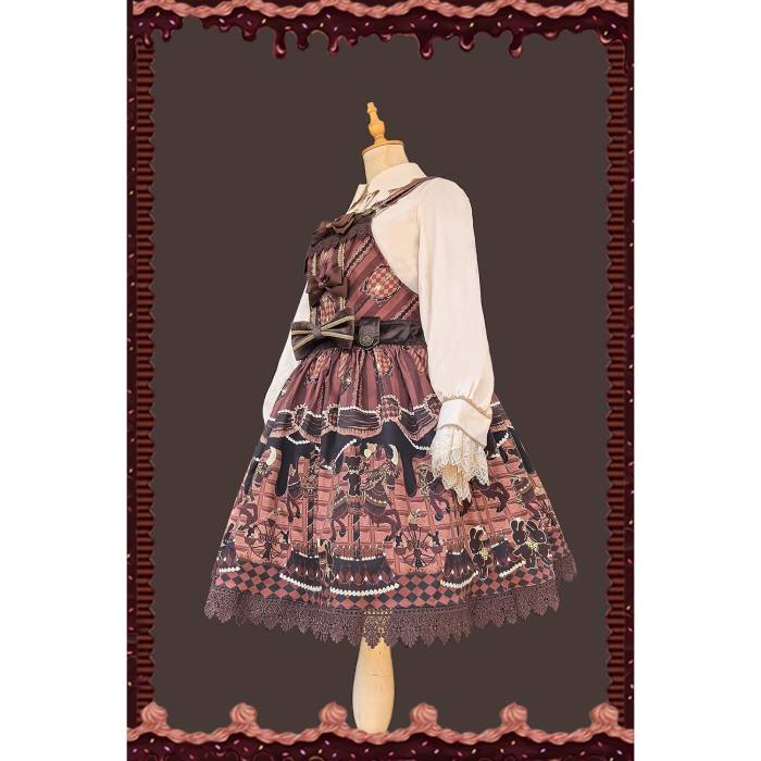 Chocolate Trojan*** Vintage Lolita Salopette