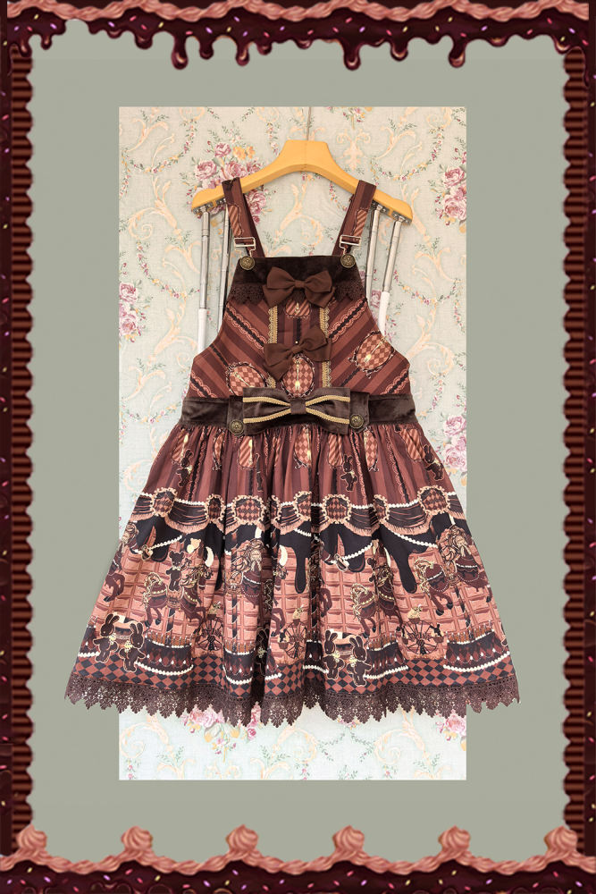 Chocolate Trojan*** Vintage Lolita Salopette