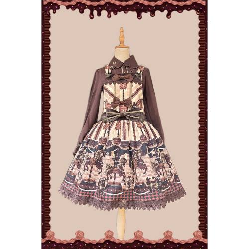 Chocolate Trojan*** Vintage Lolita Salopette