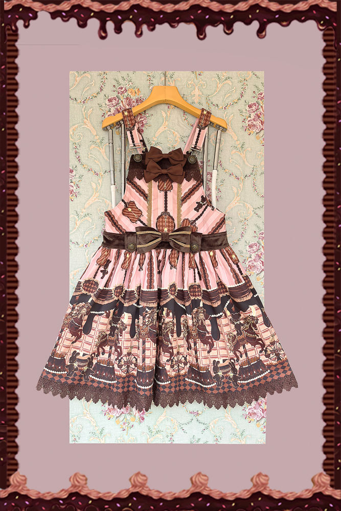 Chocolate Trojan*** Vintage Lolita Salopette