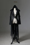 Lilith House Ode Tarot Collaborated Patchwork Hooded Trench Coat