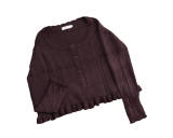 Mist Vintage Sweet Retro Round Neckline Knitted Cardigan