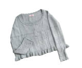 Mist Vintage Sweet Retro Round Neckline Knitted Cardigan