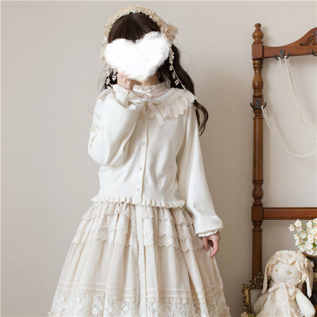 Mist Vintage Sweet Retro Knitted Cardigan