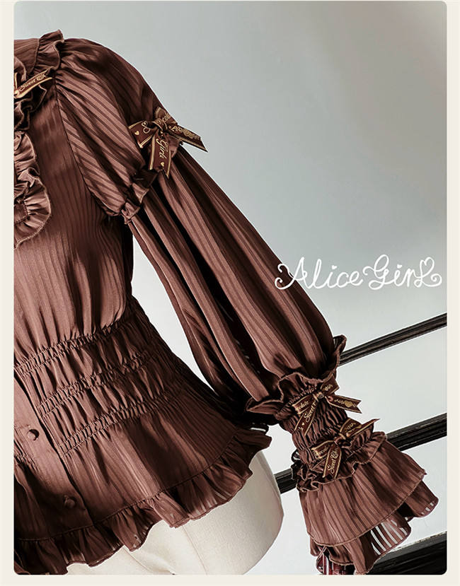Alice Girl Chocolate Bear Sweet lolita Blouse