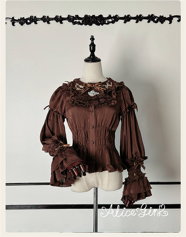 Alice Girl Chocolate Bear Sweet lolita Blouse