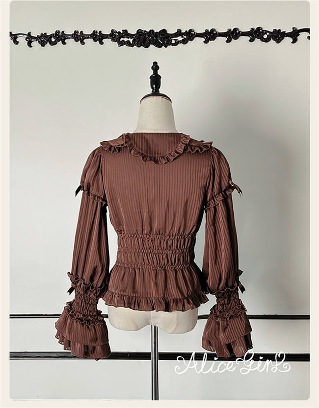 Alice Girl Chocolate Bear Sweet lolita Blouse