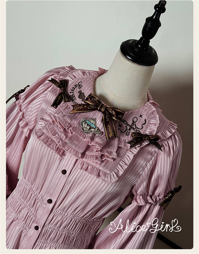 Alice Girl Chocolate Bear Sweet lolita Blouse