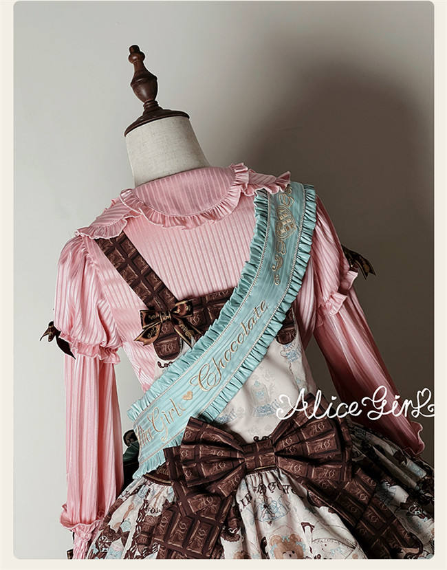 Alice Girl Chocolate Bear Sweet lolita Blouse