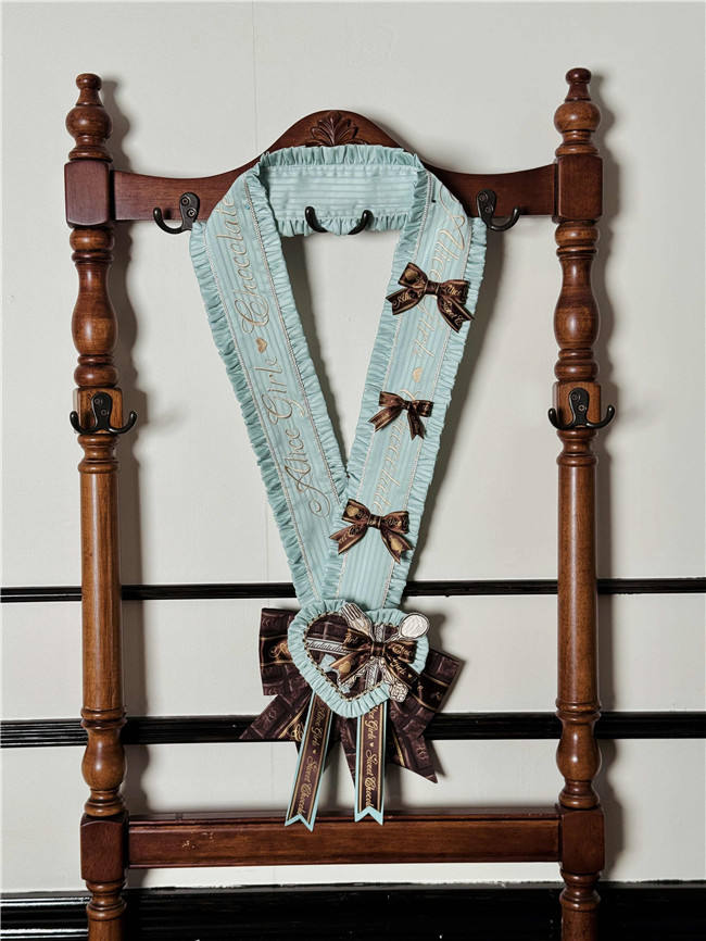 Alice Girl Chocolate Bear Sweet Lolita Headdress Badge Ribbon