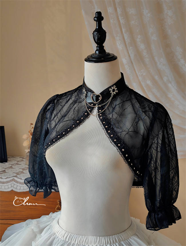 Lemon Honey Dark Gothic Kuro Lolita Dress and Coat