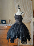 Lemon Honey Dark Gothic Kuro Lolita Dress and Coat
