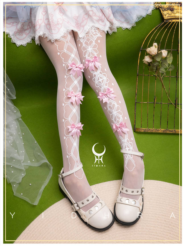 Yidhra Witch Cross Print Lolita Tights